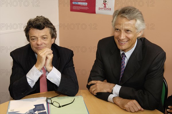 VISITE DE JEAN LOUIS BORLOO ET DOMINIQUE DE VILLEPIN MAISONS-ALFORT LE MERCREDI 31 MAI 2006