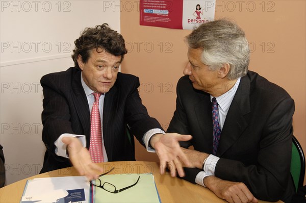 VISITE DE JEAN LOUIS BORLOO ET DOMINIQUE DE VILLEPIN MAISONS-ALFORT LE MERCREDI 31 MAI 2006