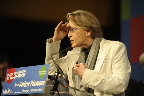 Meeting de Valérie Pécresse à Maisons-Alfort pour les élections régionales 2010