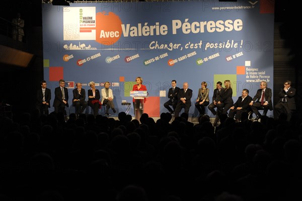 Meeting de Valérie Pécresse à Maisons-Alfort pour les élections régionales 2010