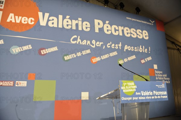 1er tour des élections régionales 2010, Valérie Pécresse