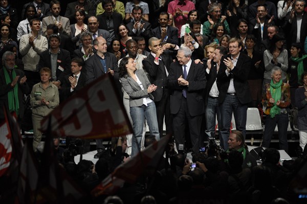 Elections Régionales 2010, meeting de la coallition PS, Europe Ecologie, Front de Gauche