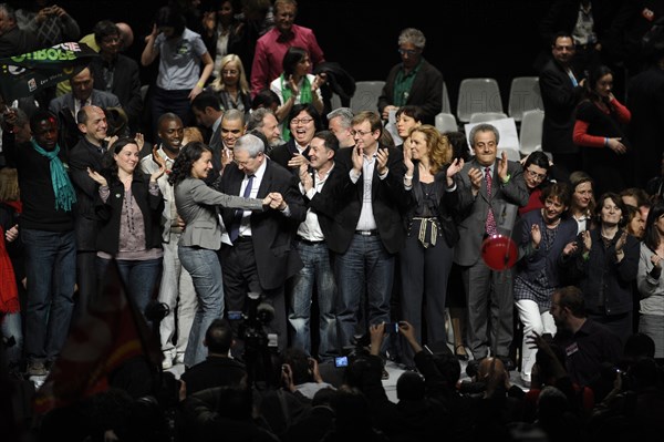 Elections Régionales 2010, meeting de la coallition PS, Europe Ecologie, Front de Gauche