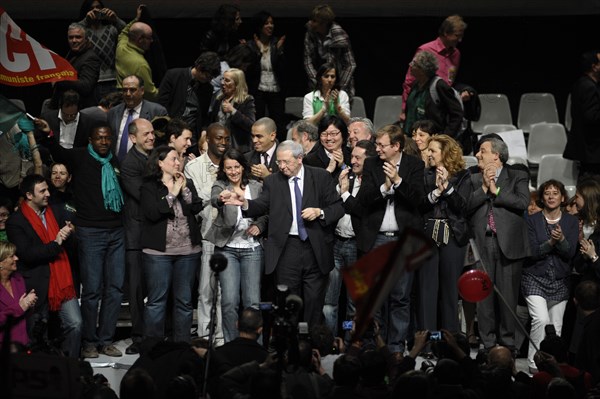 Elections Régionales 2010, meeting de la coallition PS, Europe Ecologie, Front de Gauche