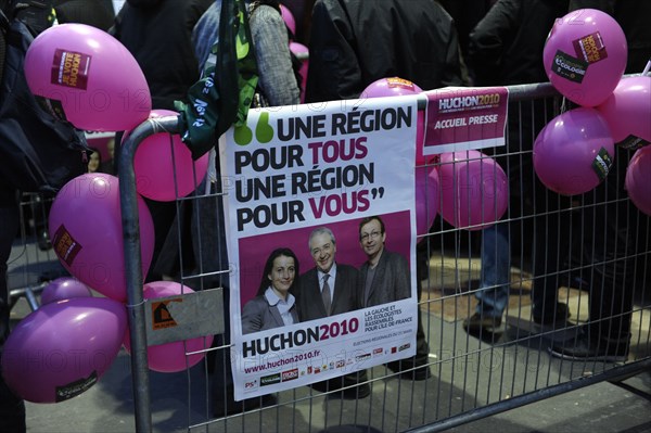 Elections Régionales 2010, QG de Jean-Paul Huchon