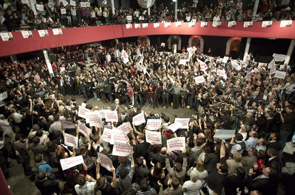 Meeting de l'entre-deux tours primaires citoyennes de François Hollande