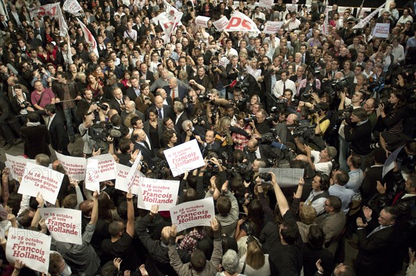 Meeting de l'entre-deux tours primaires citoyennes de François Hollande