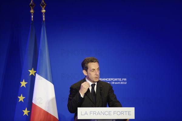 Réunion publique de Nicolas Sarkozy à Saint-Maurice (Val-de-Marne)