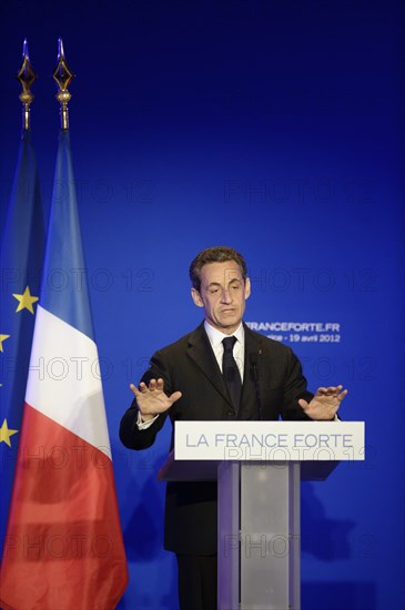 Réunion publique de Nicolas Sarkozy à Saint-Maurice (Val-de-Marne)