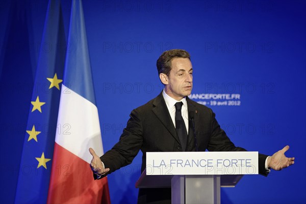 Réunion publique de Nicolas Sarkozy à Saint-Maurice (Val-de-Marne)