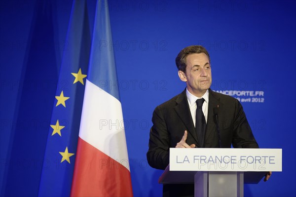 Réunion publique de Nicolas Sarkozy à Saint-Maurice (Val-de-Marne)