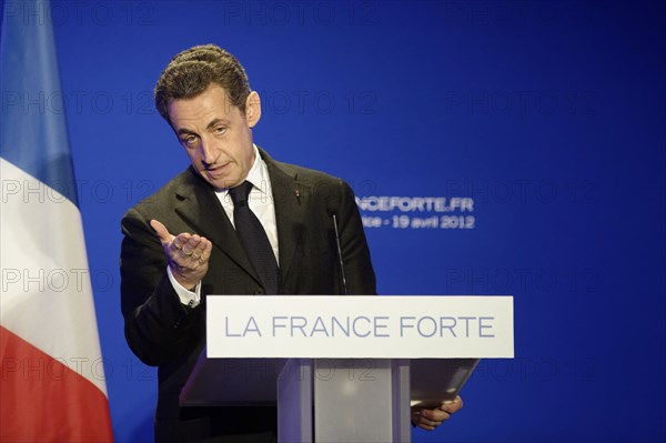 Réunion publique de Nicolas Sarkozy à Saint-Maurice (Val-de-Marne)