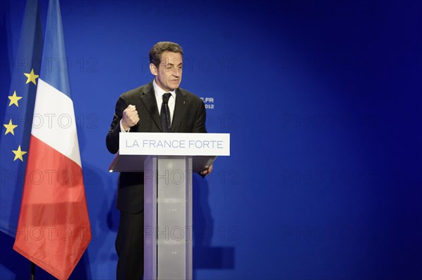 Réunion publique de Nicolas Sarkozy à Saint-Maurice (Val-de-Marne)