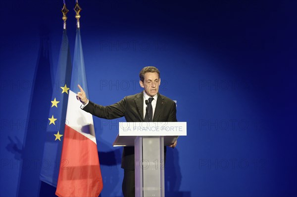 Réunion publique de Nicolas Sarkozy à Saint-Maurice (Val-de-Marne)