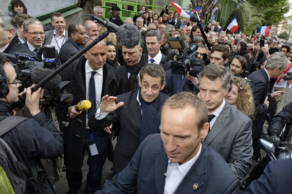 Réunion publique de Nicolas Sarkozy à Saint-Maurice (Val-de-Marne)