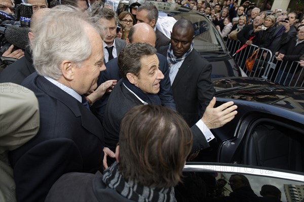 Réunion publique de Nicolas Sarkozy à Saint-Maurice (Val-de-Marne)