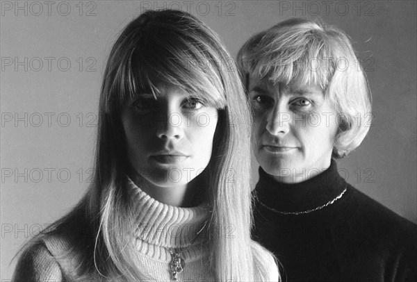 Françoise Hardy et sa mère Madeleine, 1968