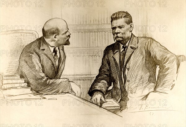 Lenin and Gorky
