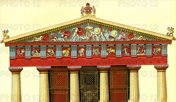 Temple d' ATHENA à Egine, Grèce
