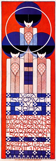 Ver Sacrum 1903 poster by Kolo Moser for the 13th exhibition of the Vienna Secession artists staged by their magazine
