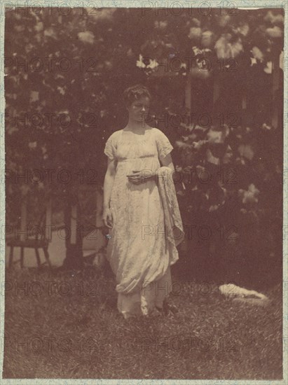 [Mrs. Louis Kentin in Empire Dress] 1880s Thomas Eakins American. [Mrs. Louis Kentin in Empire Dress]  271857