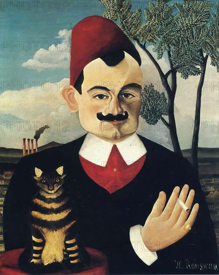 Henri Rousseau a.K.a Le Douanier Rousseau -  Portrait Monsieur Pierre Loti 1910