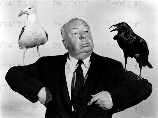 ALFRED HITCHCOCK (DIR) PORTRAIT O/S "THE BIRDS' (1963) ALH 007P