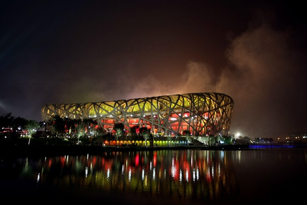 opening ceremony   Eršffnungsfeier im Olympiastadion Olympische Sommerspiele 2008 in Peking olympic summer games in Beijing 2008 Stadium of the opening ceremony of the winter olympic games 2022 Nationalstadium © diebilderwelt / Alamy Stock