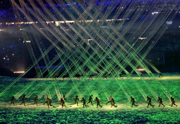 Rio De Janeiro, RJ, Brazil. 5th Aug, 2016. The legendary MaracanÃ£ Stadium was the site the opening ceremony of the 2016 Summer Olympic Games. Here, ] 2016 Summer Olympic Games - Rio Brazil.brian.peterson@startribune.com.Rio de Janeiro, Brazil - 08/05/2016. © Brian Peterson/Star Tribune/ZUMA Wire/Alamy Live News