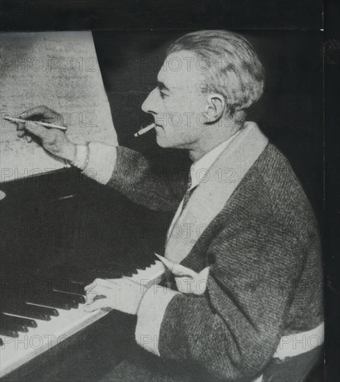 Photograph of Maurice Ravel (1875-1937) a French composer, pianist and conductor. Dated 20th century