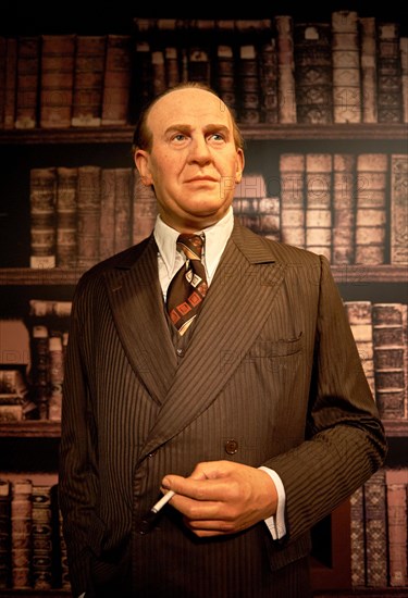 Oskar Schindler wax figure in Madame Tussaud's museum in Vienna