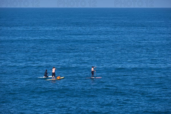 Paddle boarding in Biarritz, France