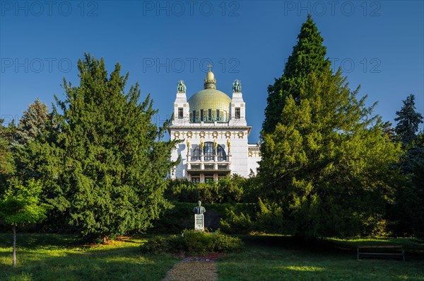 Church at Steinhof Baumgartner Höhe, Otto Wagner, Viennese Art Nouveau, 14th district Penzing, Vienna, Austria