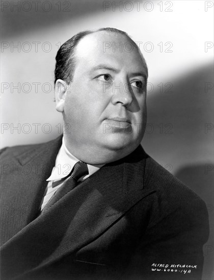 ALFRED HITCHCOCK Portrait publicity for FOREIGN CORRESPONDENT 1940 director ALFRED HITCHCOCK screenplay Charles Bennett and Joan Harrison music Alfred Newman Walter Wanger Productions / United Artists