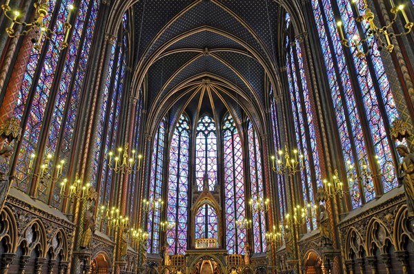 Inside Saint-Chapelle, Paris