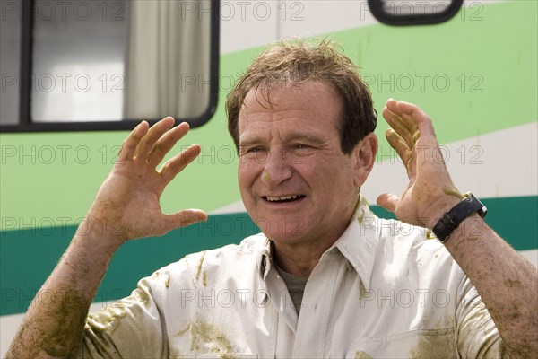 RELEASE DATE: April 28, 2006. MOVIE TITLE: RV. STUDIO: Columbia Pictures. PLOT: Bob Munro and his dysfunctional family rent an RV for a road trip to the Colorado Rockies, where they ultimately have to contend with a bizarre community of campers. PICTURED: ROBIN WILLIAMS as Bob Munro.