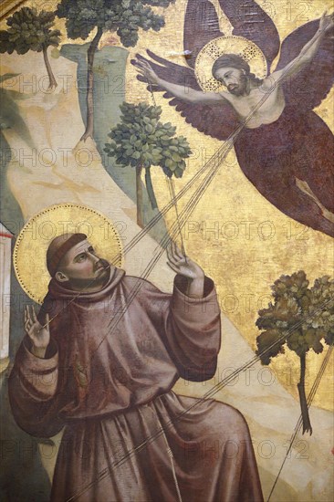 The Louvre Museum. Saint-Francis Receiving the Stigmata. Giotto Di Bondone, 13th century.