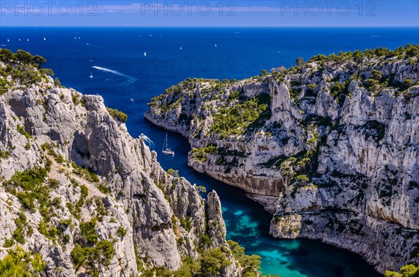 France, Provence, Bouches-du-Rhône, Riviera, Cassis, Calanque d'En Vau