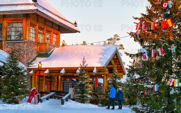 Couple at Santa Claus Village Lapland new