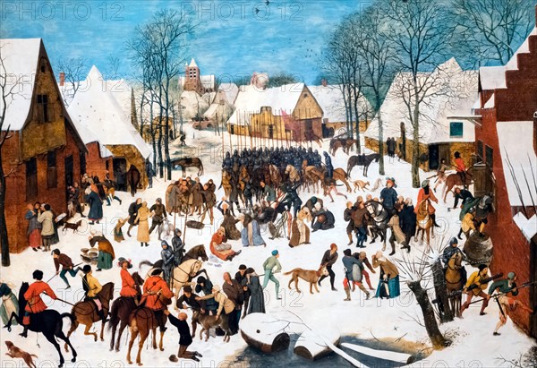 The Massacre of the Innocents by Pieter Bruegel the Elder (c.1525-1569), oil on panel, c.1565-7