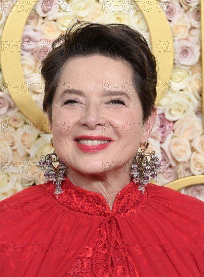 Beverly Hills, USA. 05th Jan, 2025. Isabella Rossellini arriving to the 82nd Annual Golden Globe Awards at the Beverly Hilton Hotel on January 5, 2025 in Beverly Hills, CA. © OConnor-Arroyo/AFF-USA.com Credit: AFF/Alamy Live News