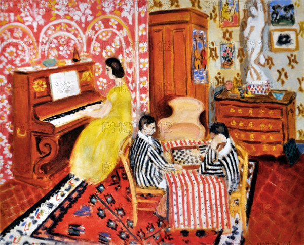 Pianist and Checker Players by Henri Matisse, 1924