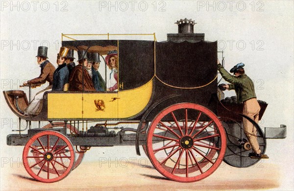 Steam carriage by Macerone and Squire, 1832