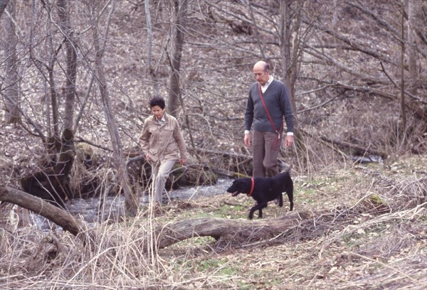 Valéry Giscard d'Estaing wife wife Anne-Aymone, in 1986