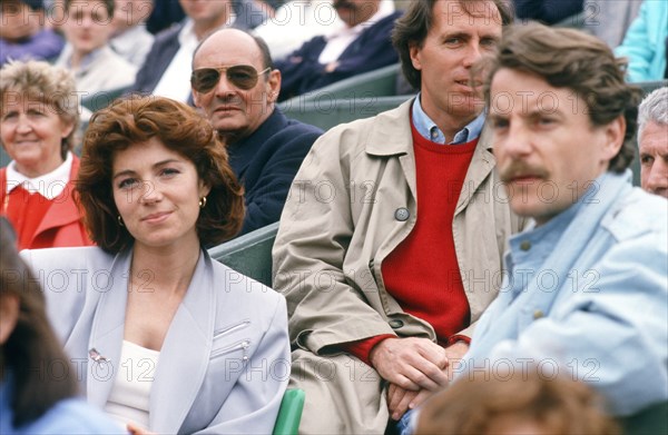 Véronique Genest and Francis Cabrel, c.1987