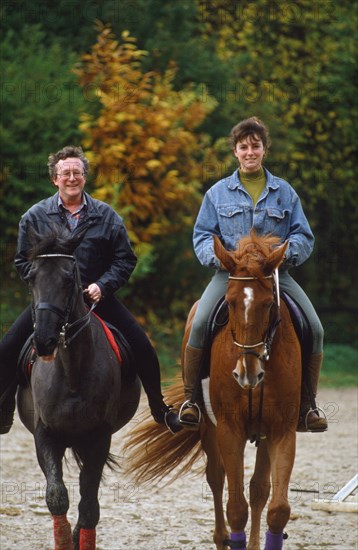 Gilbert Kahnwith his daughter, 1990