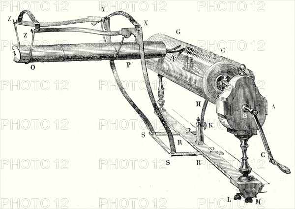 Machine électrique anglaise construite par Adams (1750)