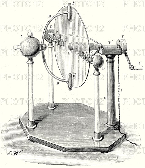 Machine électrique de Van Marum (1780)