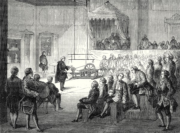 Abbot Nollet's lectures on Physics at the College of Navarre in 1754