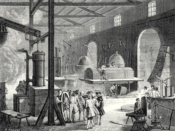 Workshops to build Boulton and Watt steam engines at Soho, near Birmingham